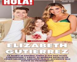 The actress alongside her kids was featured in the Hola USA magazine in its June 2021 issue. She also talked about her son's accident in the interview